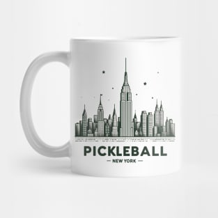 Pickleball New York Skyline Design Mug